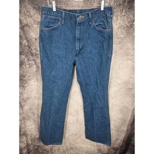 Vtg 70s 80s Wrangler Jeans Mens 36x34  USA No Fault 935 Den Cowboy Bootcut *
